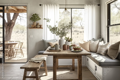 Sustainable Living Space with Nature-inspired Decor Generative AI
