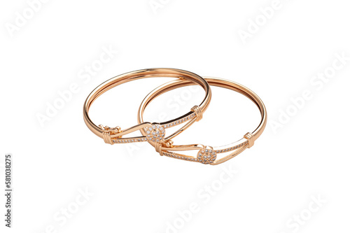 Wedding rings isolated on transparent background