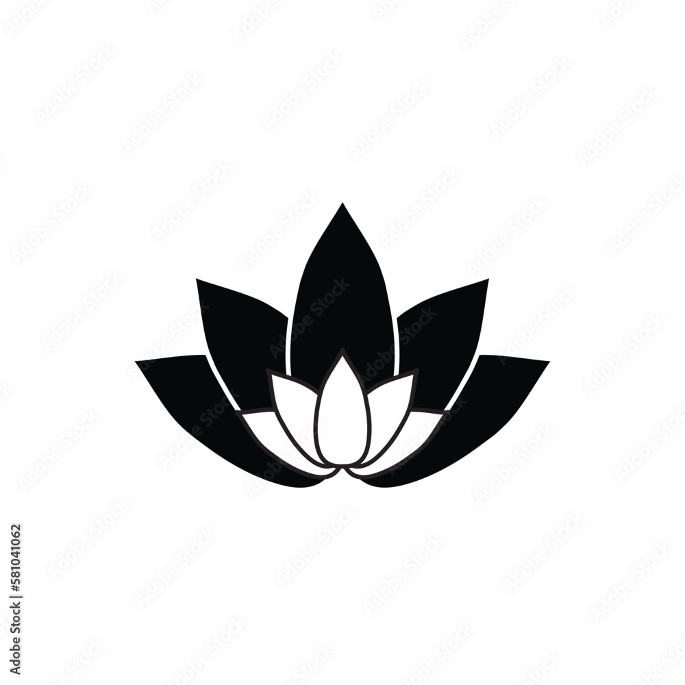 Lotus icon vector collection, illustration logo template in trendy style.