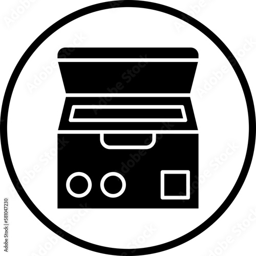 Vector Design Deep Freezer Icon Style