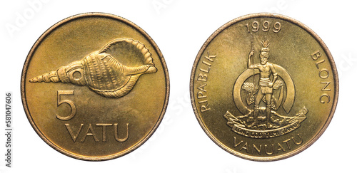 Wallpaper Mural Five vatu vanuatu coin Torontodigital.ca