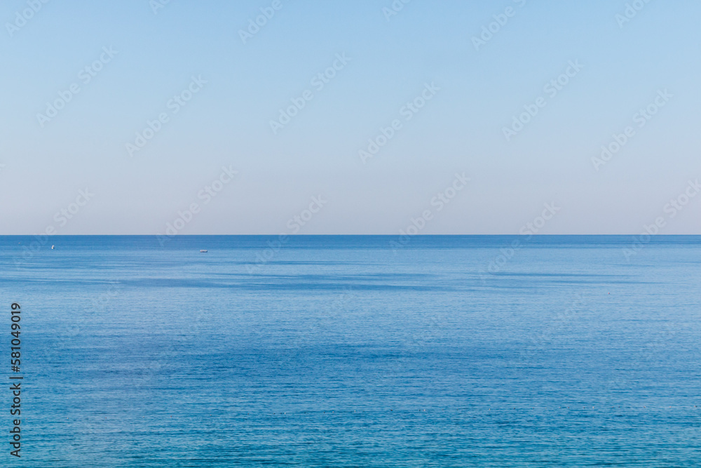 View of the mediterranean sea from the top of the cliff, Alanya View of the mediterranean sea from the top of the cliff, Alanya