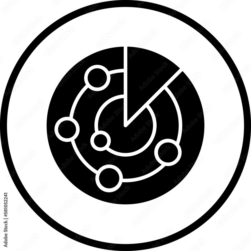 Vector Design Radar Icon Style Vector Design Radar Icon Style
