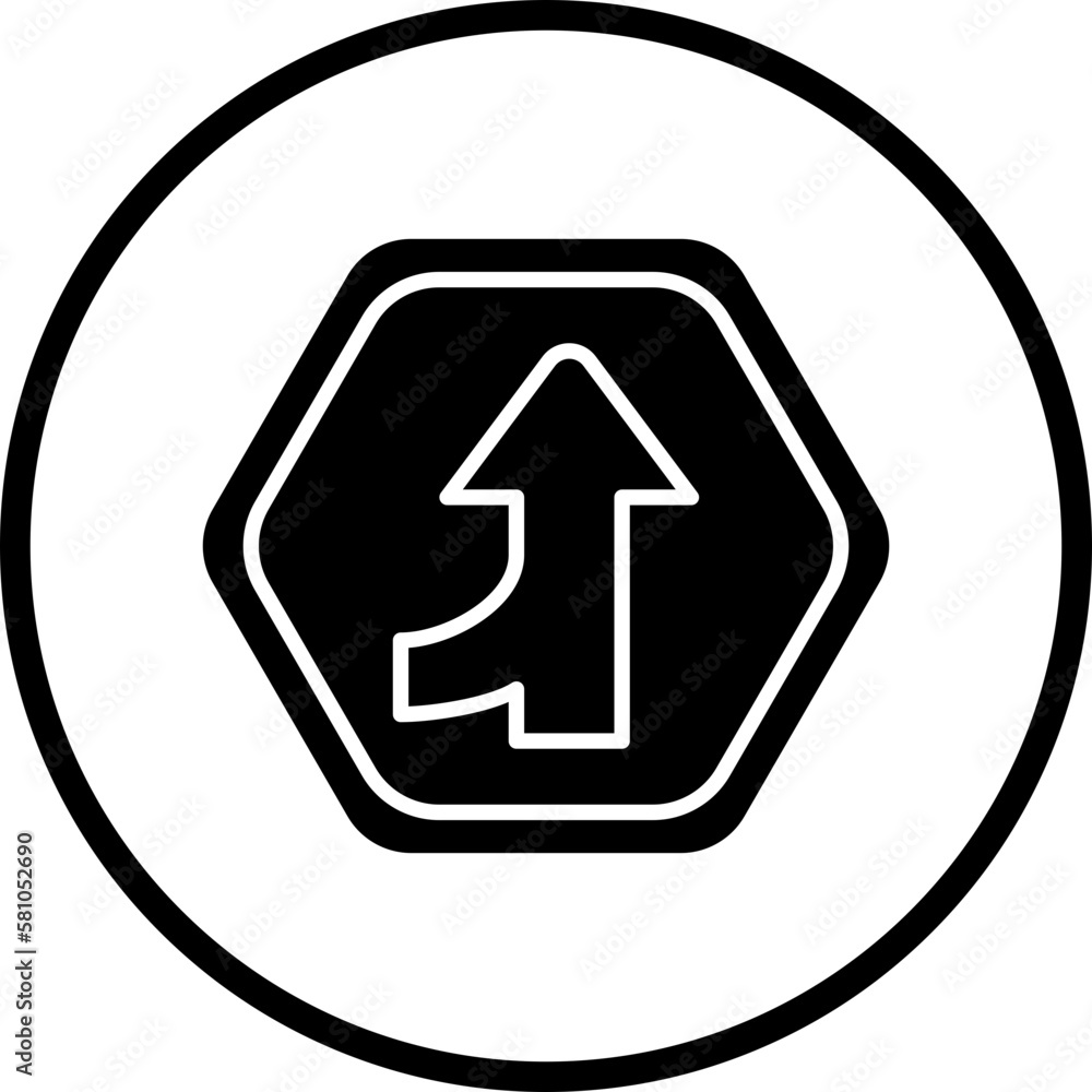 Vector Design Merging Road Icon Style Vector Design Merging Road Icon Style