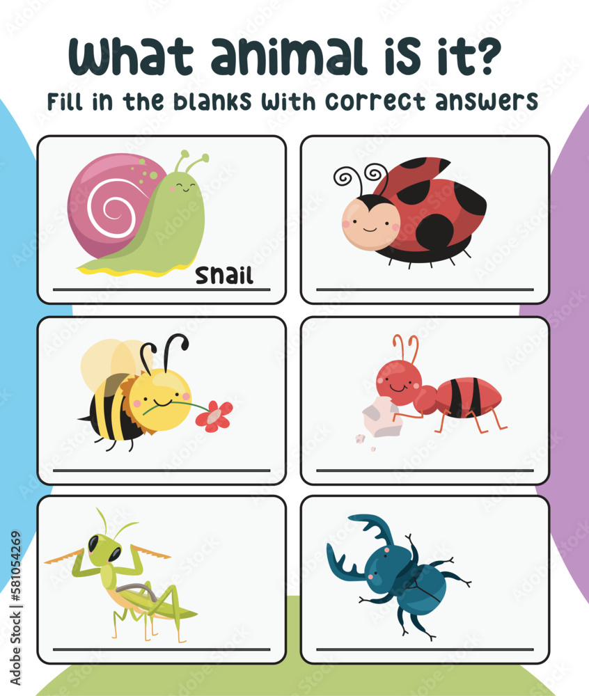 What animal is this worksheet. Educational worksheet for preschool. Writing practice for children. Vector illustration. What animal is this worksheet. Educational worksheet for preschool. Writing practice for children. Vector illustration.