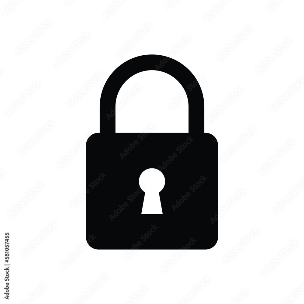 padlock icon vector design template simple and modern padlock icon vector design template simple and modern