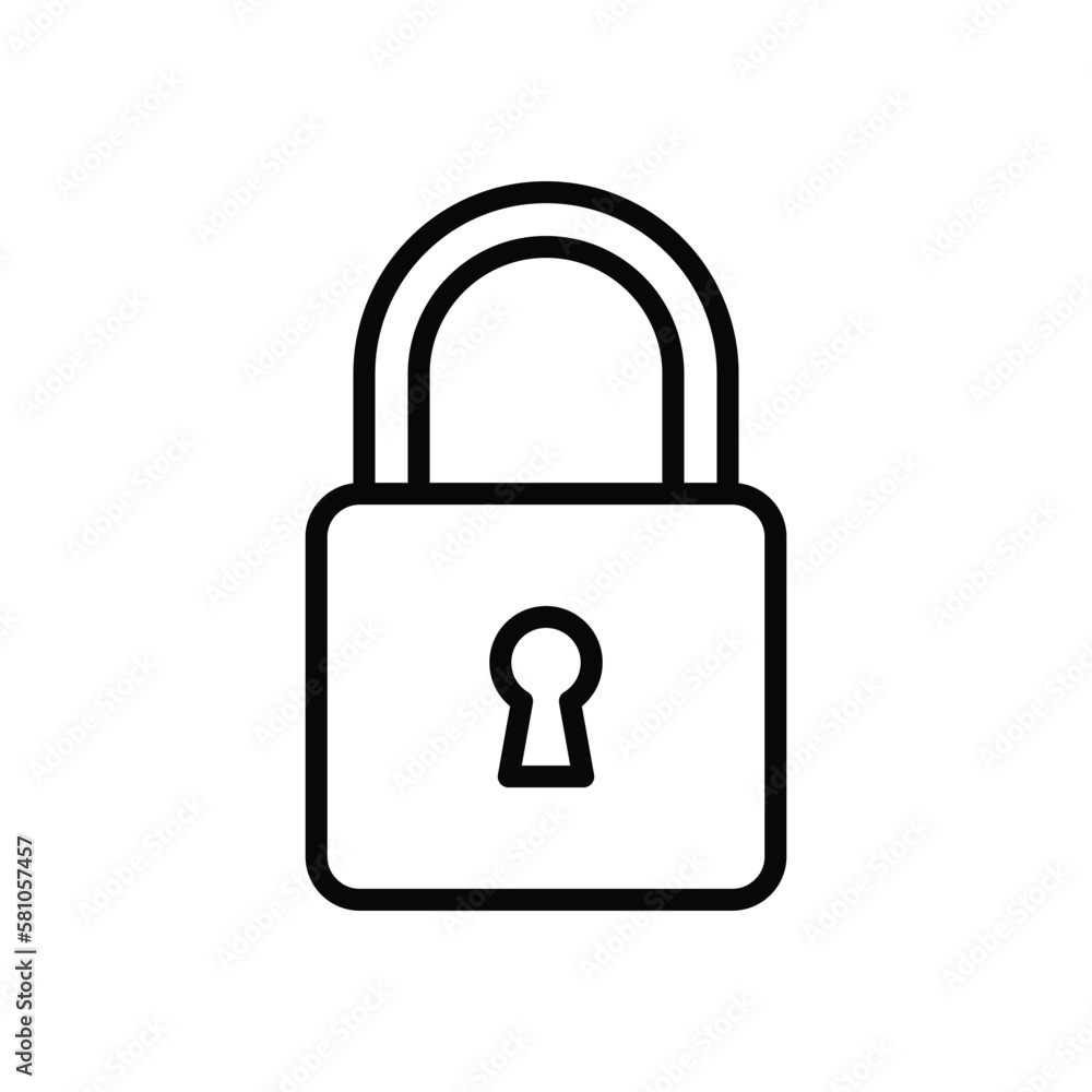padlock icon vector design template simple and modern padlock icon vector design template simple and modern