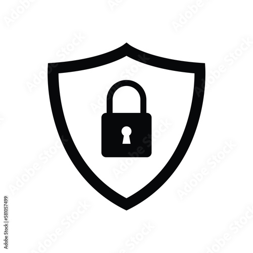 padlock icon vector design template simple and modern