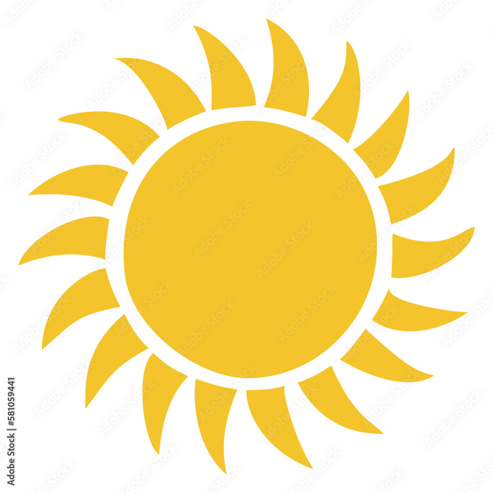 Sun icon clipart. Vector illustration flat design. Sun icon clipart. Vector illustration flat design.