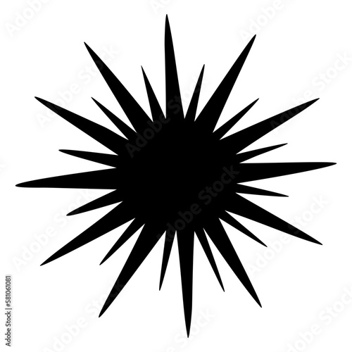 Obraz na płótnie Sun icon clipart. Vector illustration flat design. w salonie