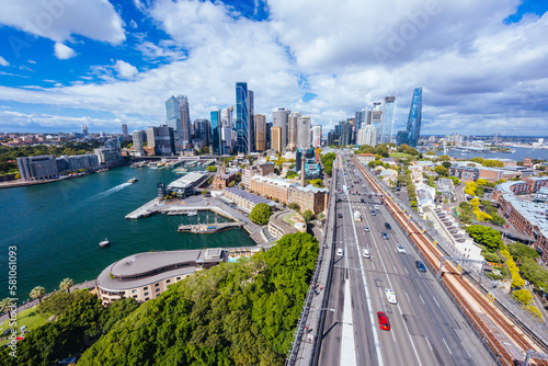 Sydney Skyline From The Harbour Bridge in Australia © FiledIMAGE