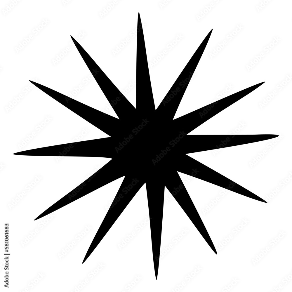 Sun icon clipart. Vector illustration flat design.