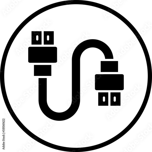 Vector Design Hdmi Cable Icon Style