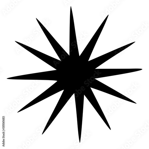 Obraz na płótnie Sun icon clipart. Vector illustration flat design. w salonie