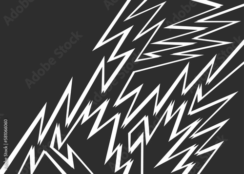 Fototapeta Naklejka Na Ścianę i Meble -  Abstract background with jagged spike pattern and with some copy space area