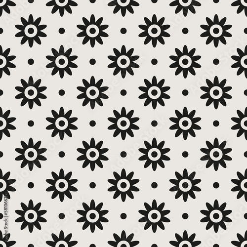 Essential floral seamless vector pattern for packaging and backgrounds.	