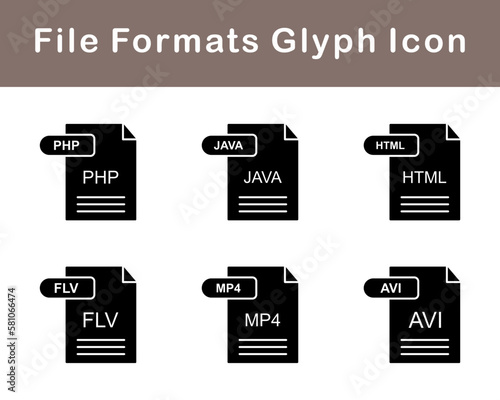 File Formats Vector Icon Set