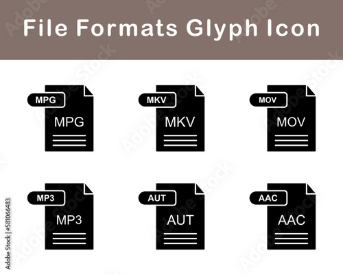 File Formats Vector Icon Set