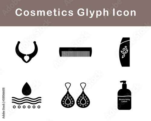 Cosmetics Vector Icon Set photo