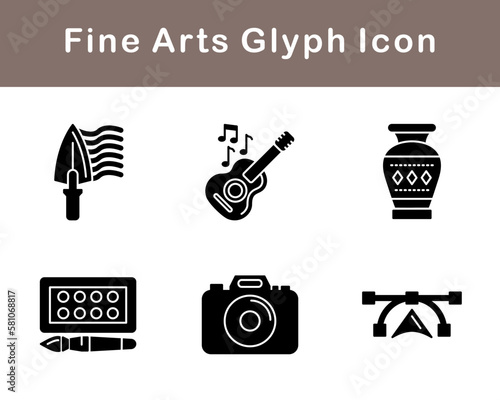 Fine Arts Vector Icon Set