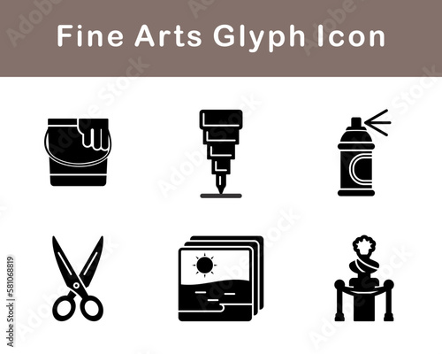 Fine Arts Vector Icon Set