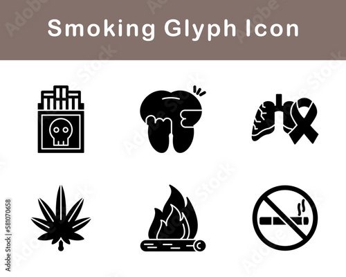 Smoking Vector Icon Set