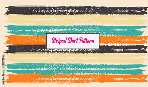 striped shirt colorful pattern, Stylish retro vintage stripes, striped for your shirt design style, Seamless vector stripy summer pattern
