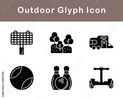 Outdoor Vector Icon Set