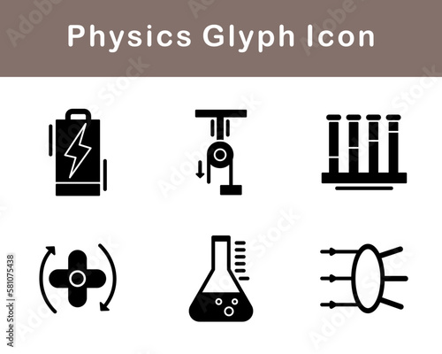Physics Vector Icon Set