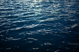 Aquatic water texture with gentle sun reflection on evening