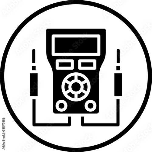 Vector Design Voltmeter Icon Style
