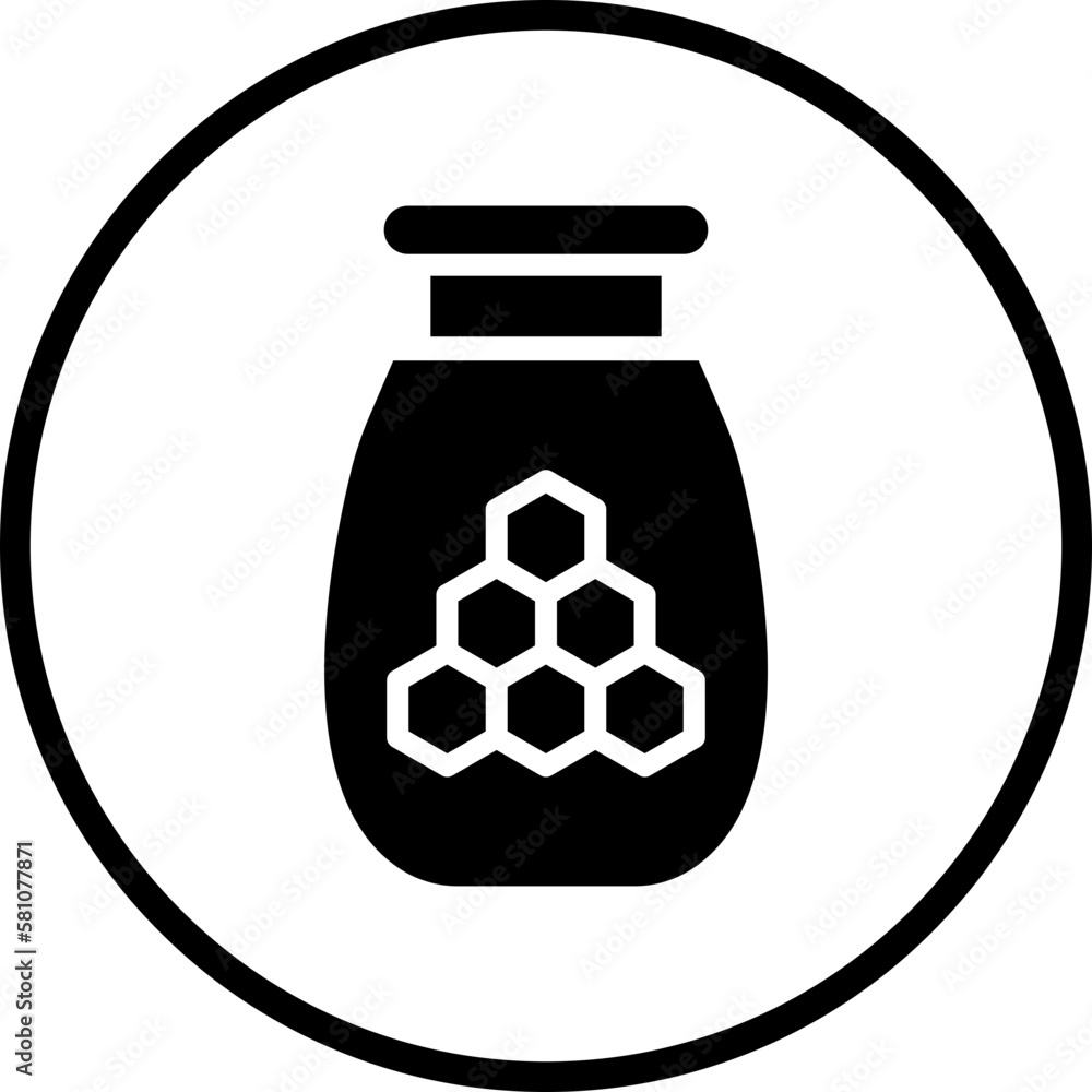 Vector Design Honey Jar Icon Style Vector Design Honey Jar Icon Style