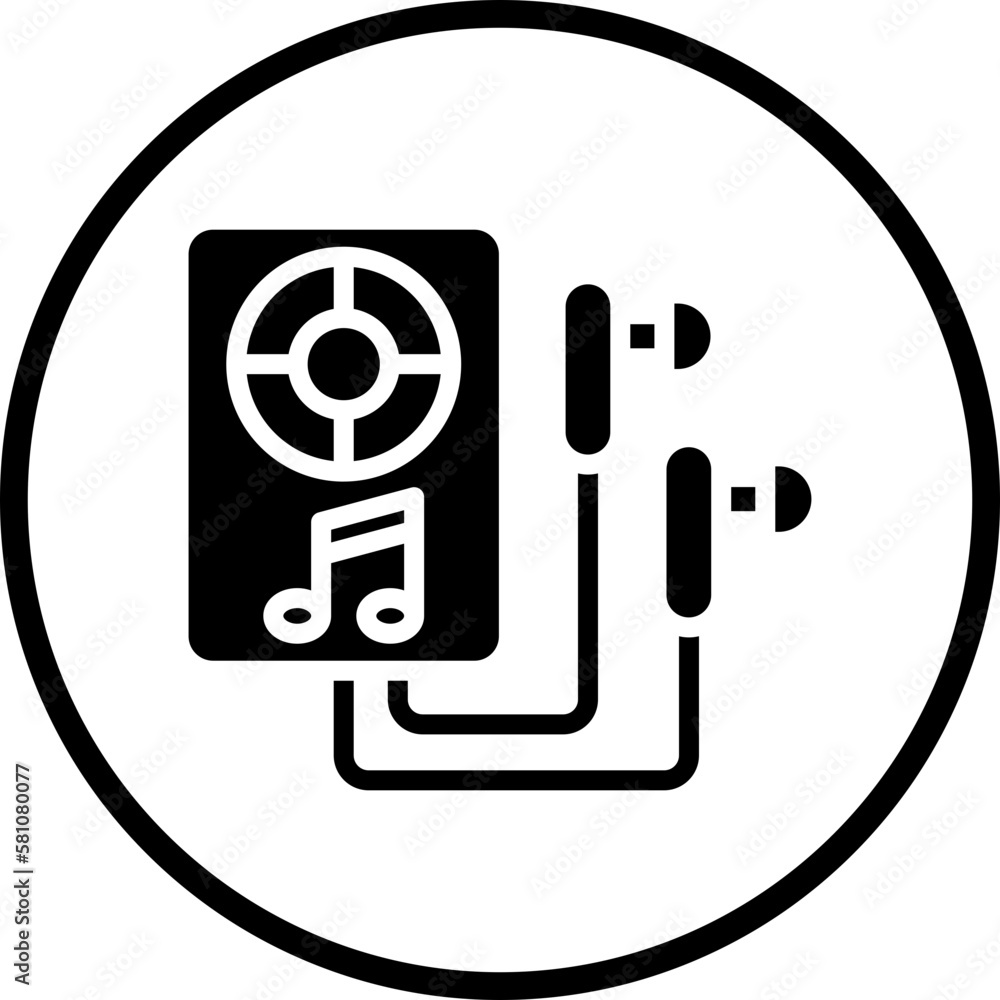 Vector Design Music Player Icon Style Vector Design Music Player Icon Style