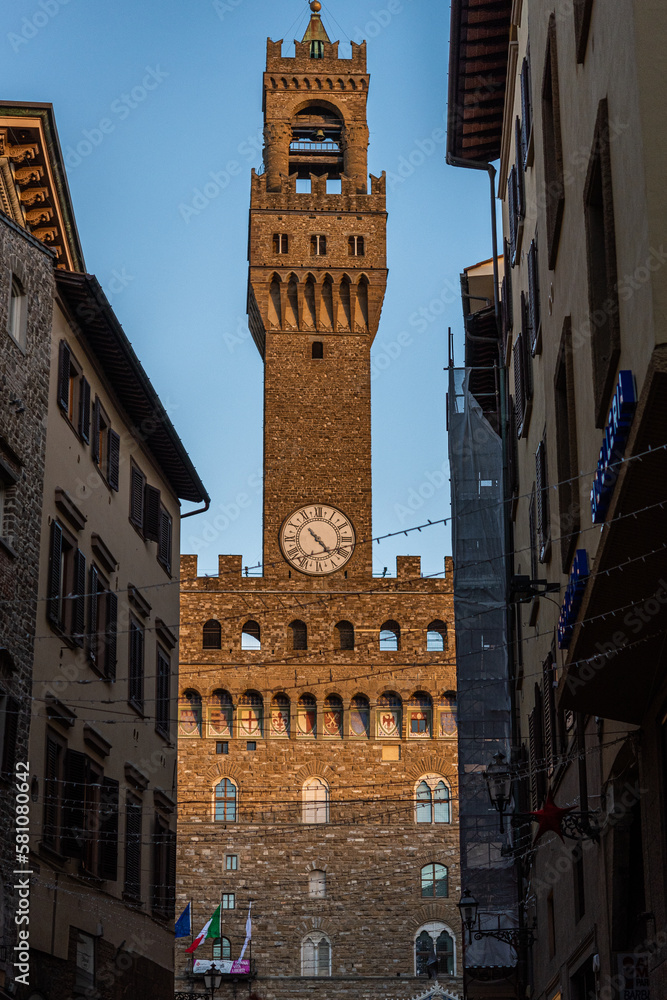 Tower Of Palazzo Vecchio in Florence, Italy