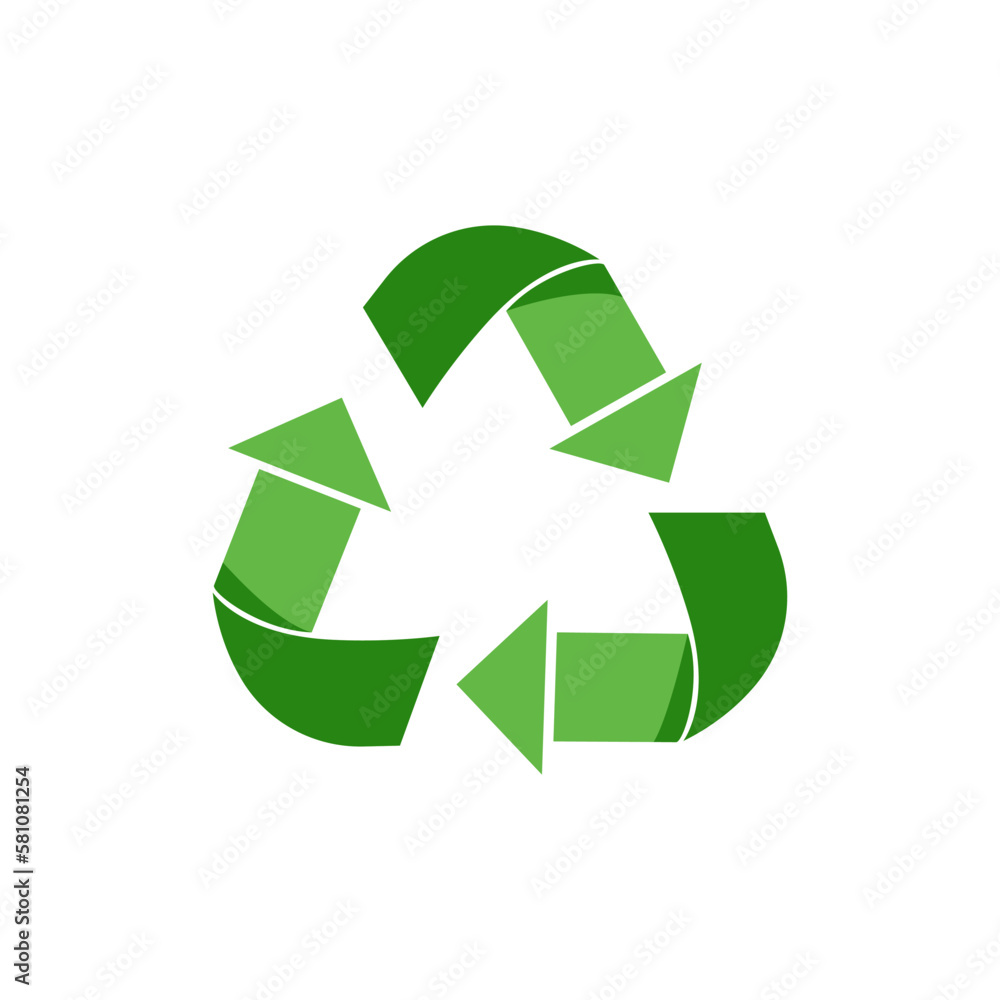 Recycling sign. Processing of products and things. Caring for the environment and nature. Eco. Vector stock illustration. Recycling sign. Processing of products and things. Caring for the environment and nature. Eco. Vector stock illustration.