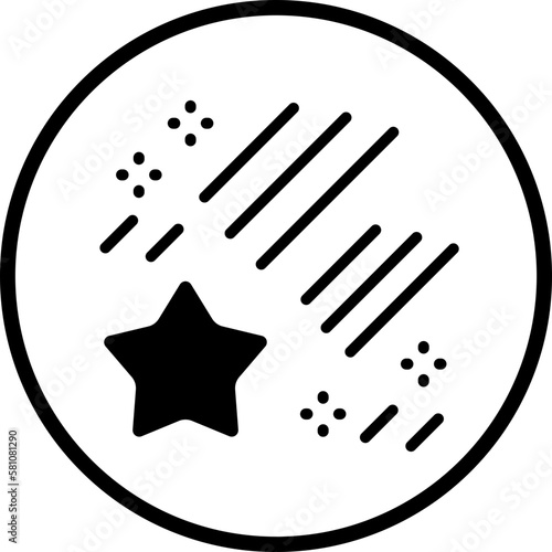 Vector Design Falling Star Icon Style