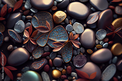 Stones background. Pebbles. 