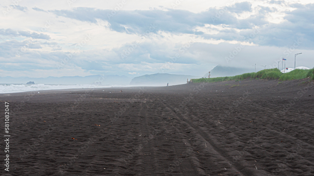 Fototapeta premium Halaktirskiy Beach Kamchatka Peninsula. Russia far east