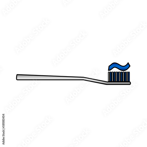 Toothbrush icon on white.