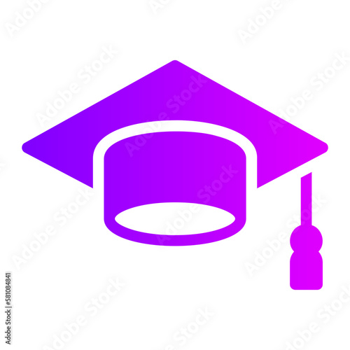 mortarboard gradient icon