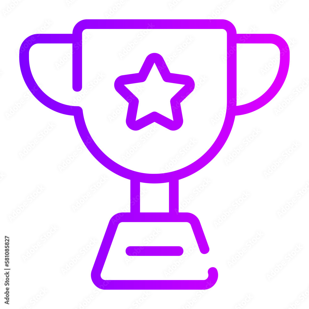 trophy gradient icon trophy gradient icon