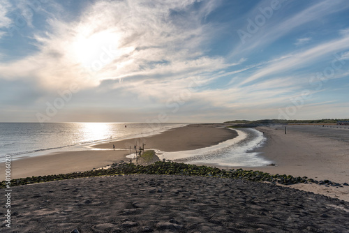 Landschaft am Nollestrand vor Vlissingen. Provinz Zeeland in den Niederlanden photo