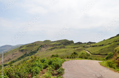 Mullayangiri range of mountains in Chikmagalur, India photo