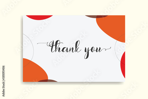 thank you card template design