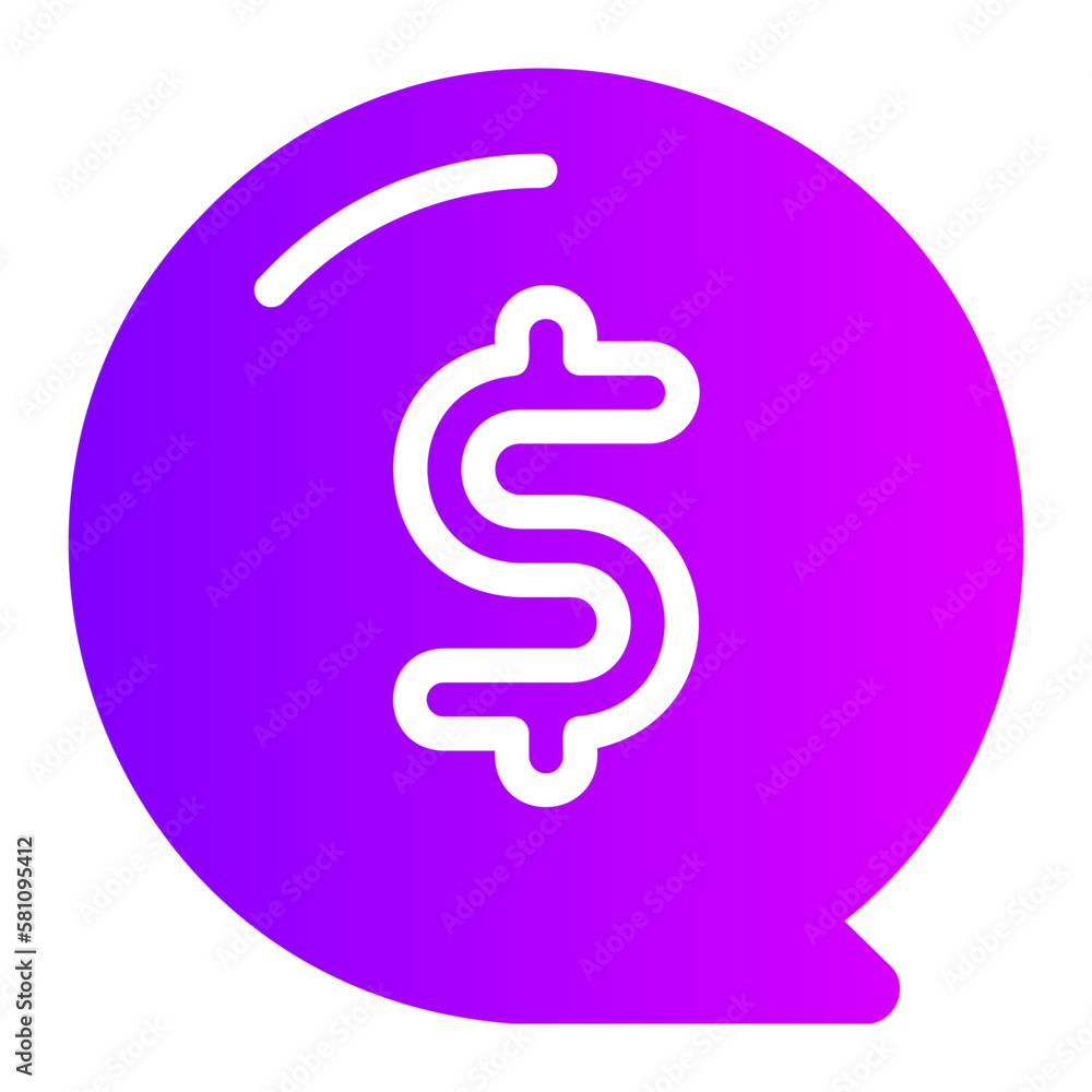 financial information gradient icon financial information gradient icon