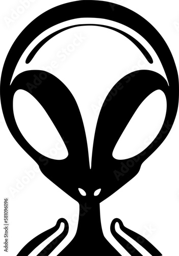 Alien - High Quality Vector Logo - Vector illustration ideal for T-shirt graphic