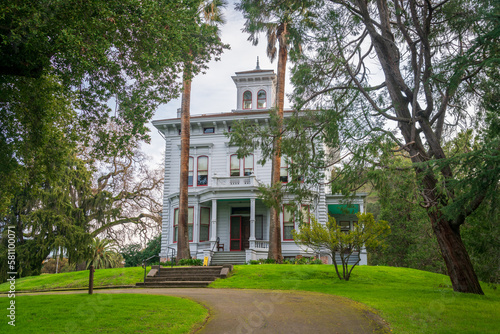 Outside John Muir's House at his National Historic Site