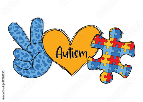 Peace love autism