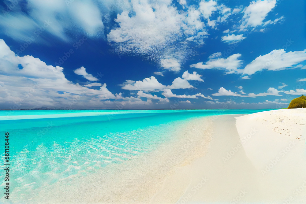 Fototapeta premium Beautiful sandy beach