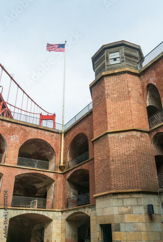 Center Court Yard at Fort Point National Historic Site, California photo